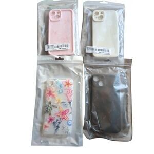 iPhone 14 Cases Case Lot of 4 New In Package Girlie, Bows, Ocean, Flowers